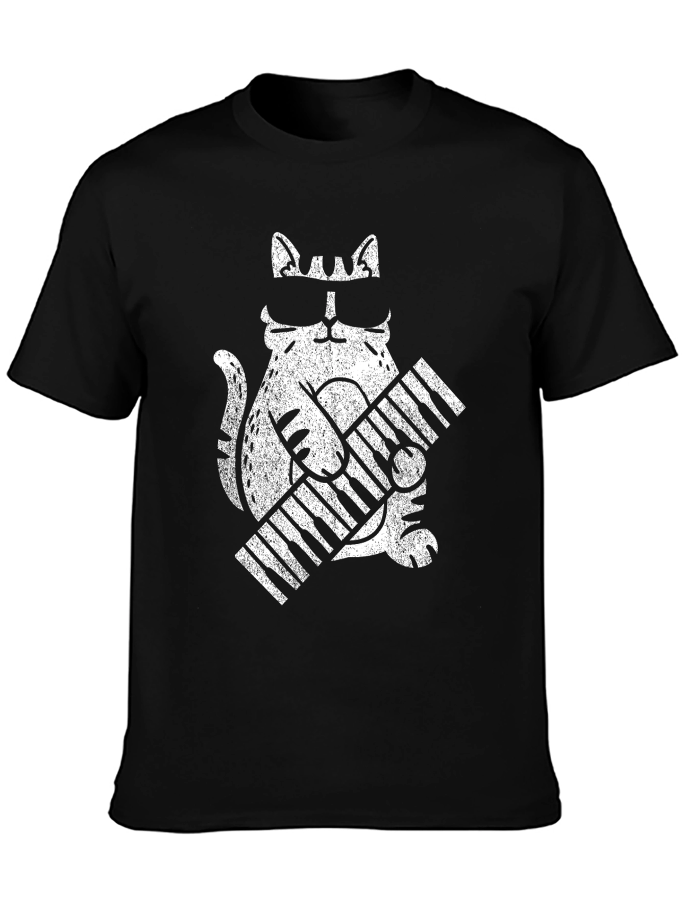 Cool Cat Keyboard T-Shirt