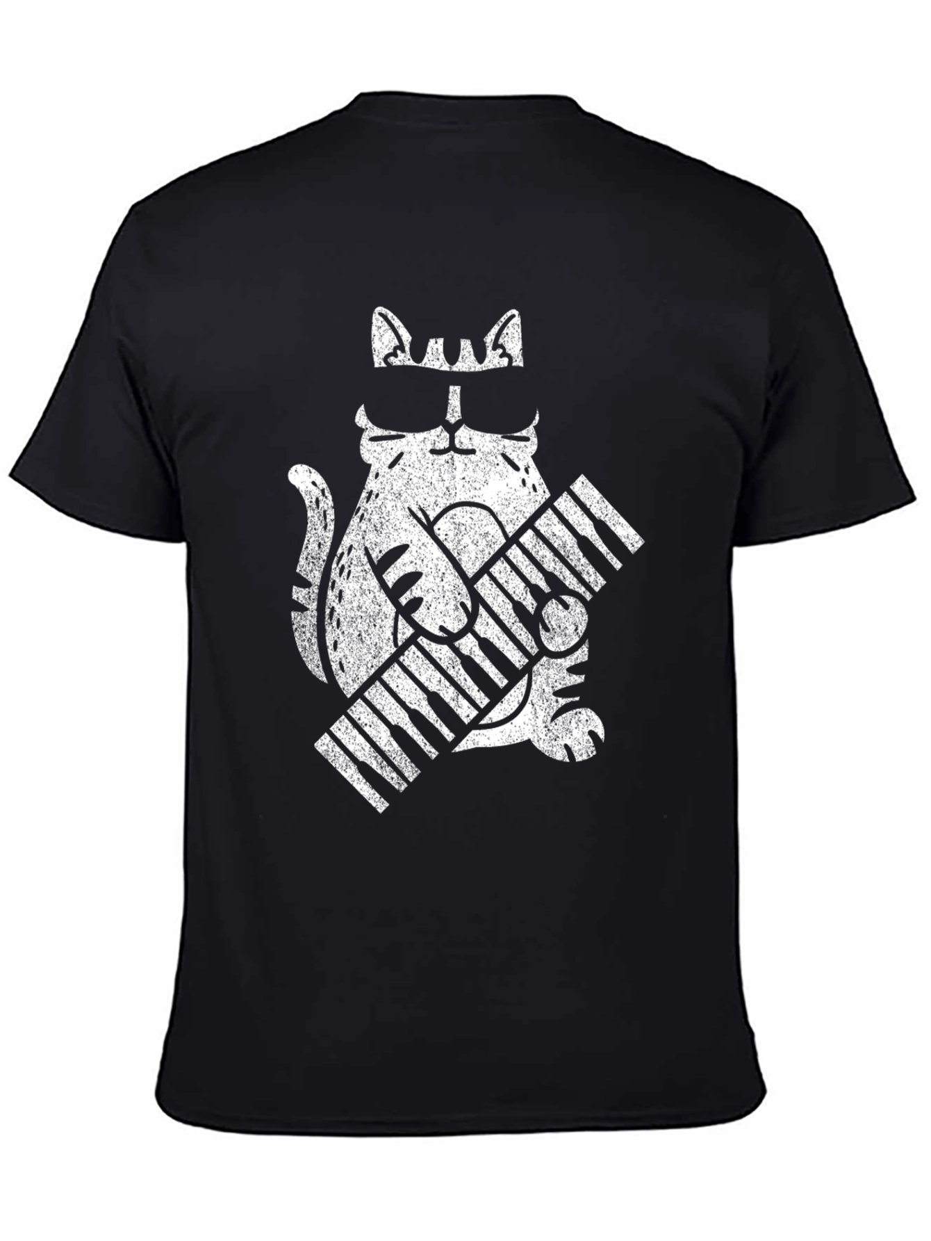 Cool Cat Keyboard T-Shirt