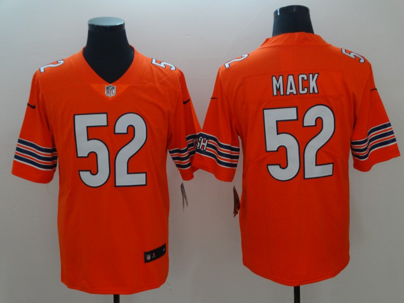 Men's Chicago Bears #52 Khalil Mack Season Jerseys Orange