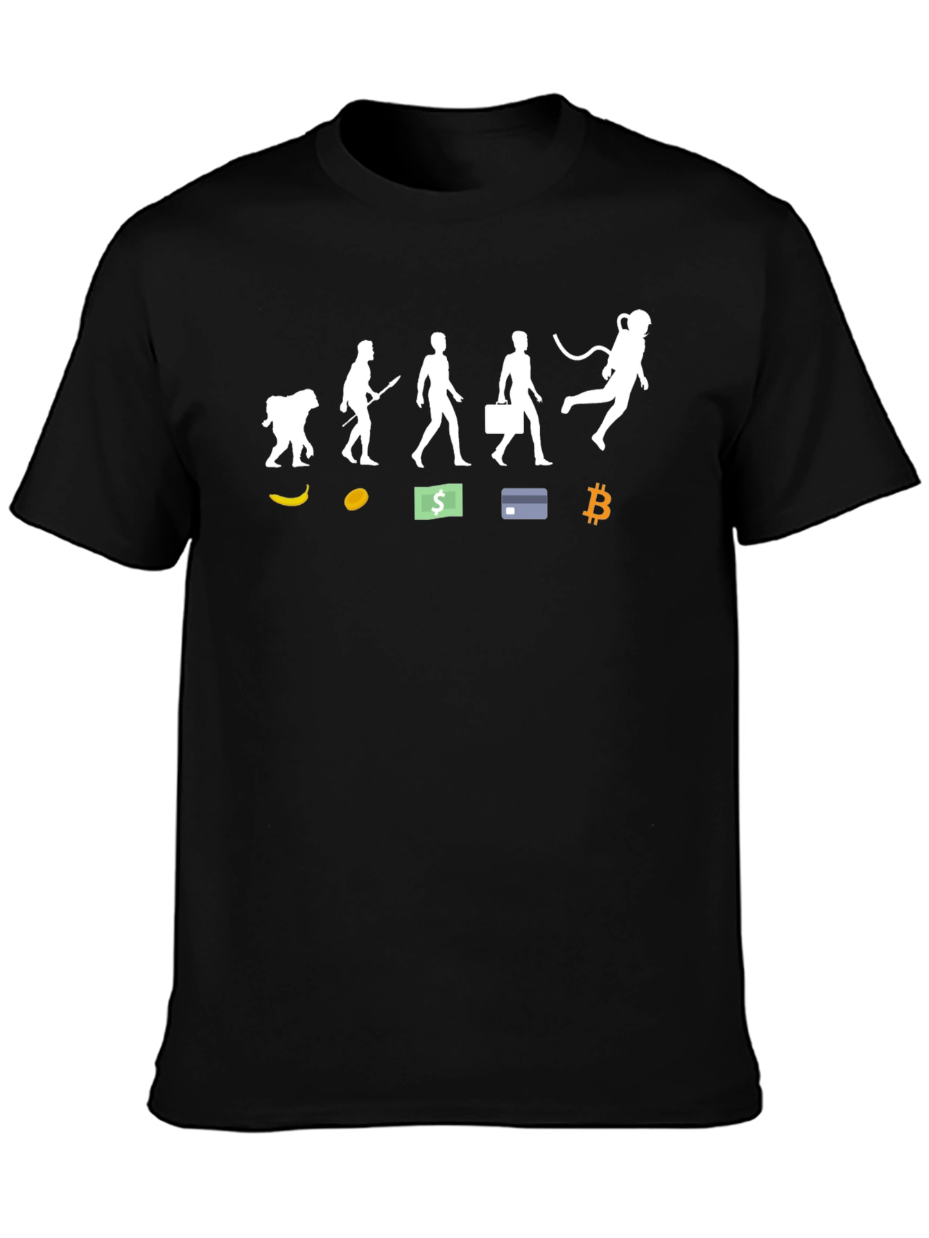 Evolution to Bitcoin T-Shirt