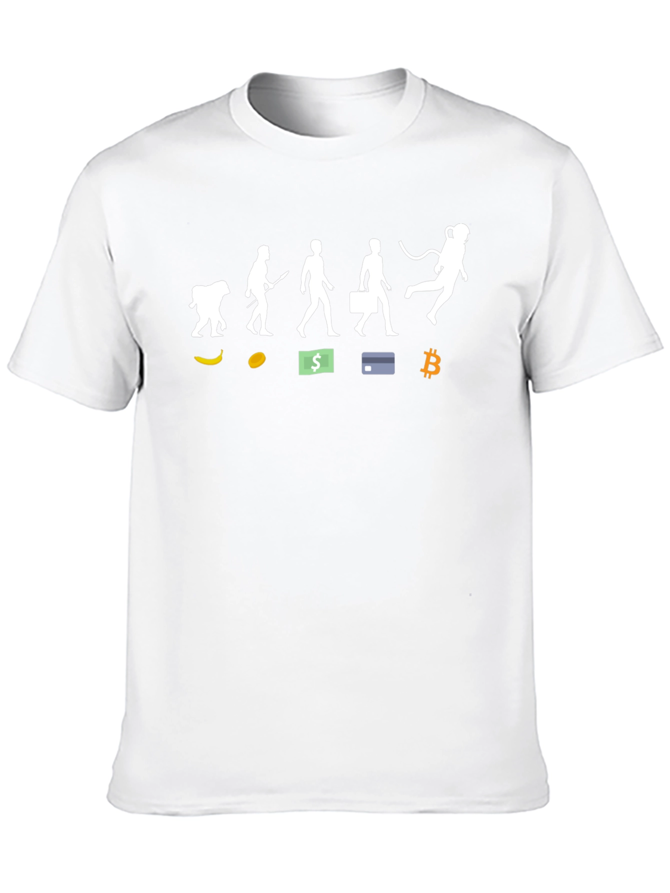 Evolution to Bitcoin T-Shirt