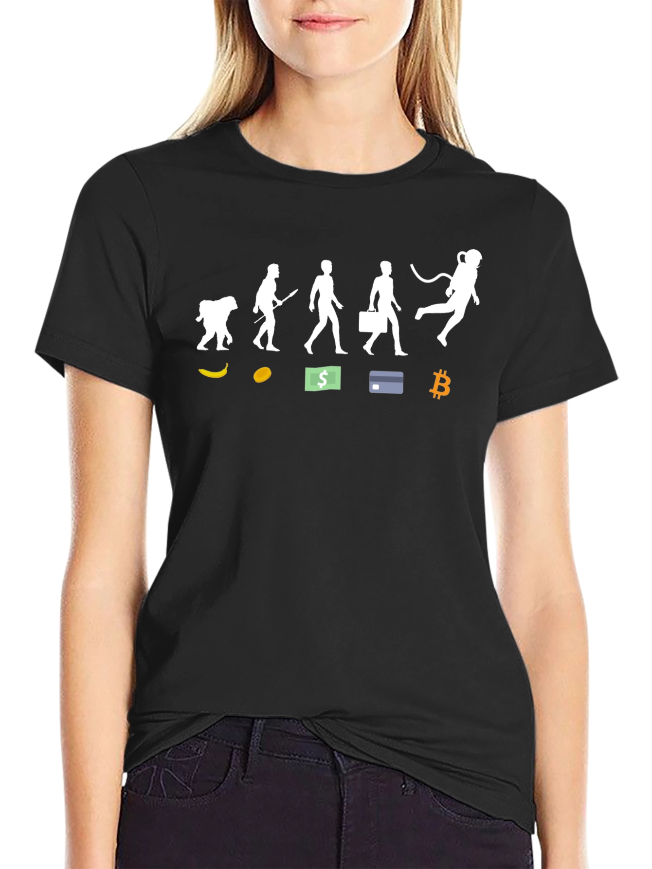Evolution to Bitcoin T-Shirt