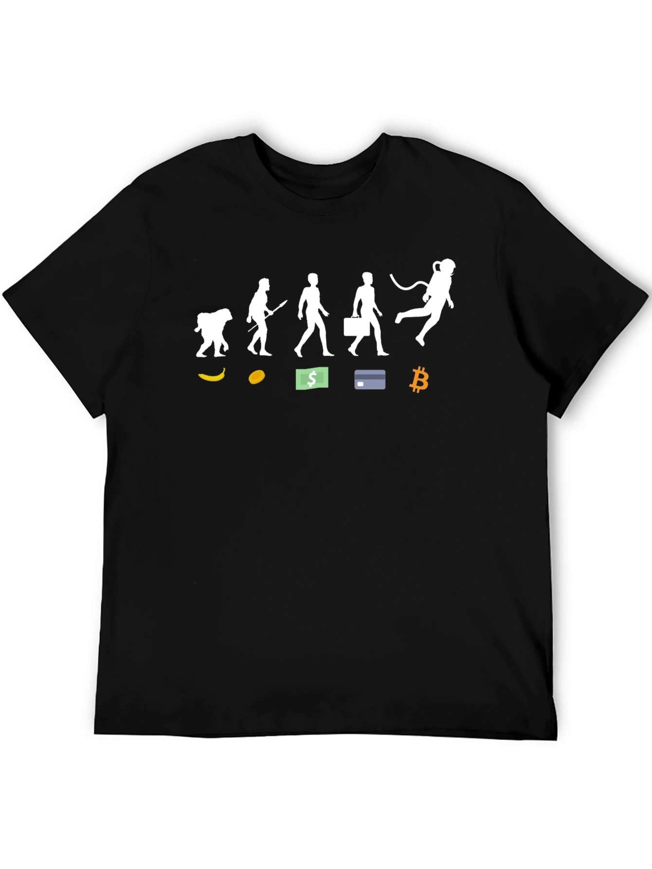 Evolution to Bitcoin T-Shirt