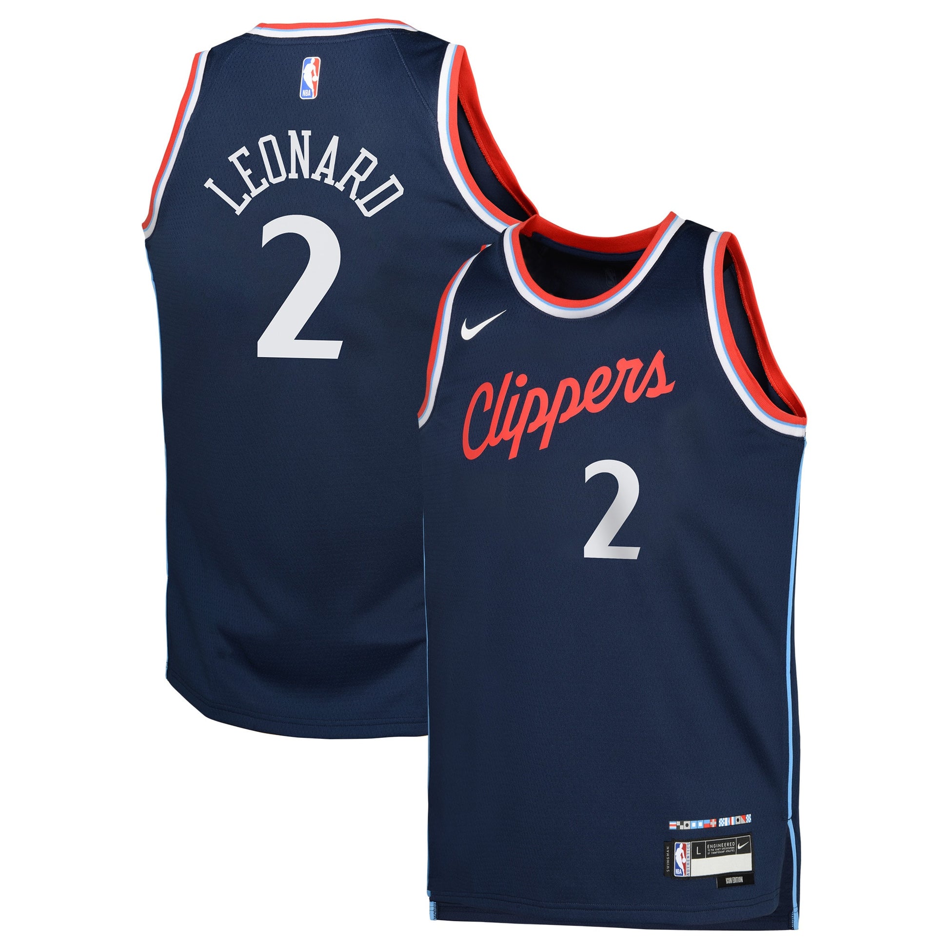 Youth LA Clippers Kawhi Leonard Nike Royal Swingman Jersey - Icon Edition