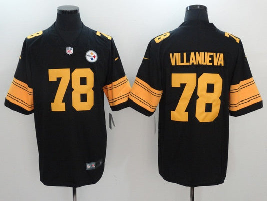 Men's Pittsburgh Steelers Alejandro Villanueva #78 Black Alternate Legend Jerseys