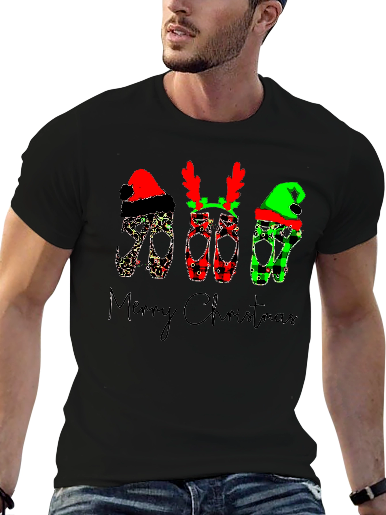 Christmas Ballet Pointe Shoes T-Shirt