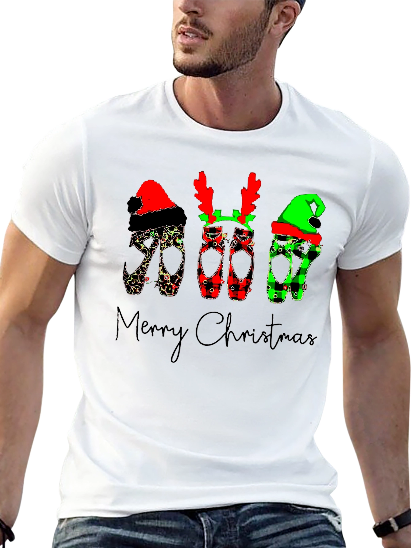 Christmas Ballet Pointe Shoes T-Shirt