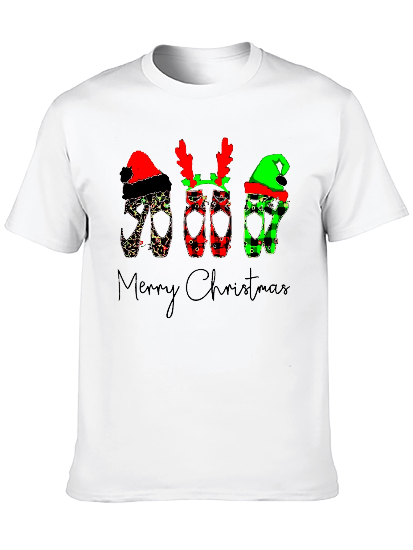 Christmas Ballet Pointe Shoes T-Shirt
