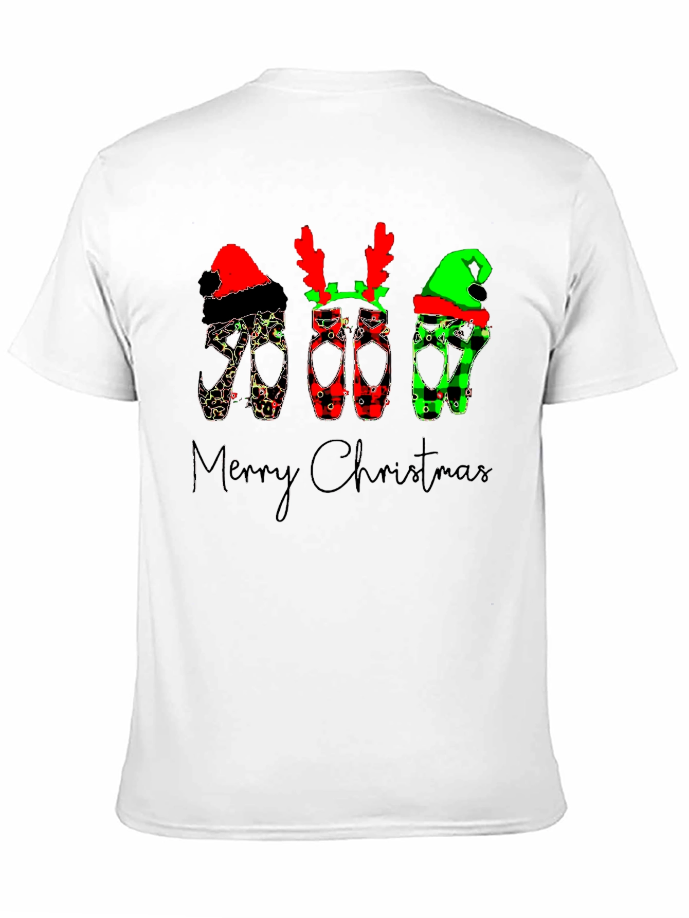 Christmas Ballet Pointe Shoes T-Shirt