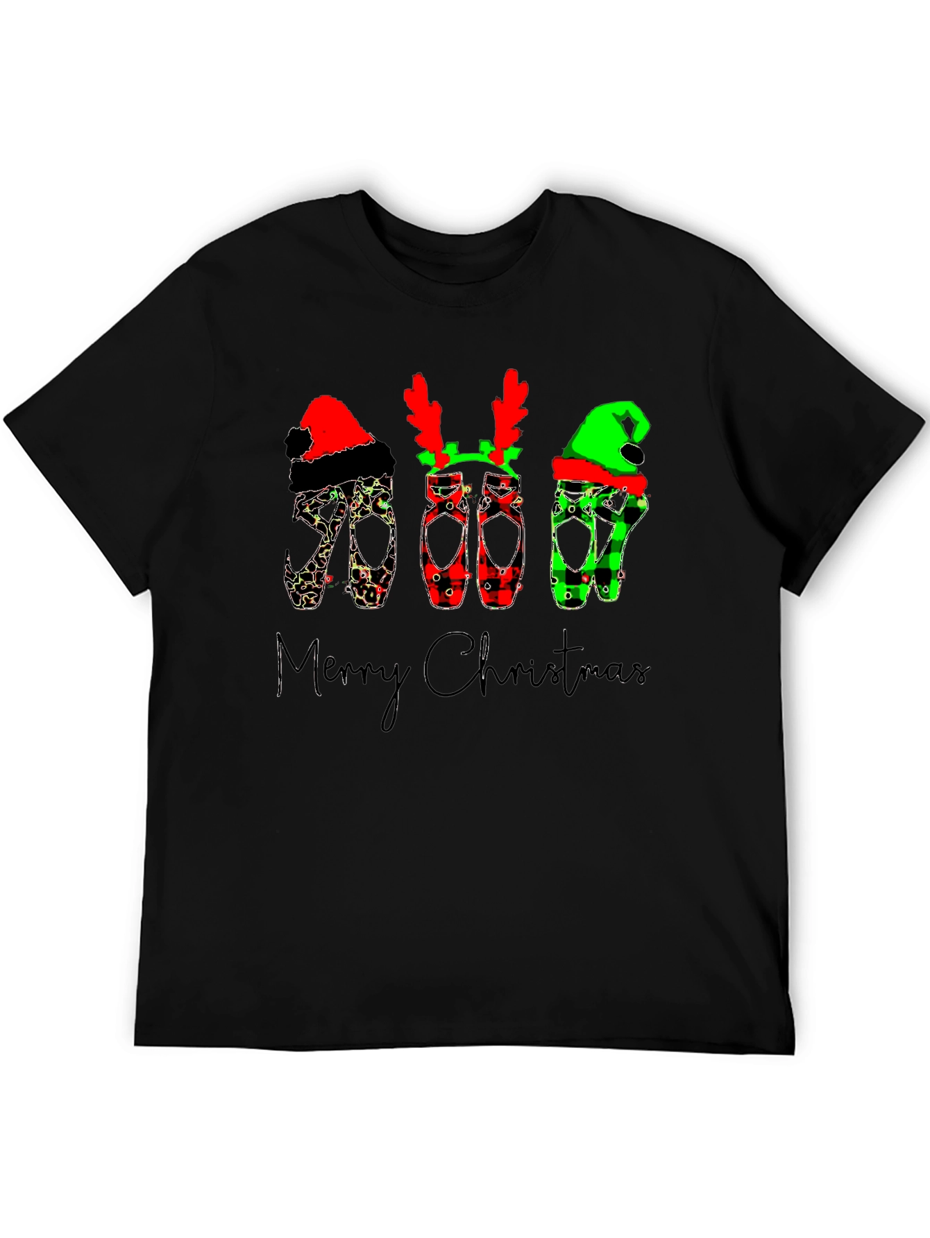 Christmas Ballet Pointe Shoes T-Shirt