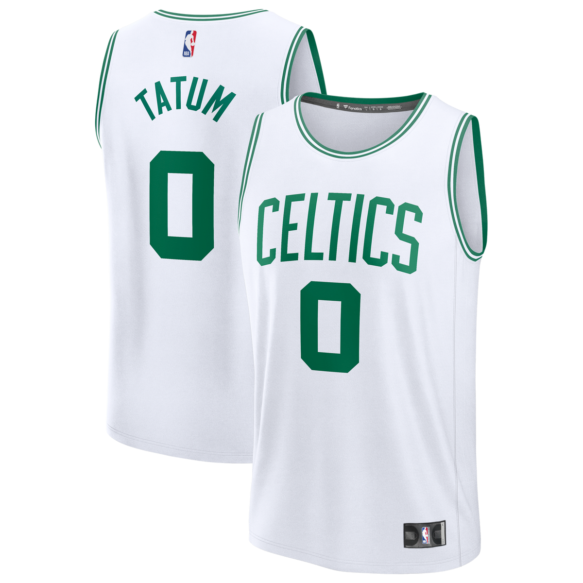 Men's Boston Celtics Jayson Tatum Fanatics White Fast Break Replica Player Jersey - Association Edition