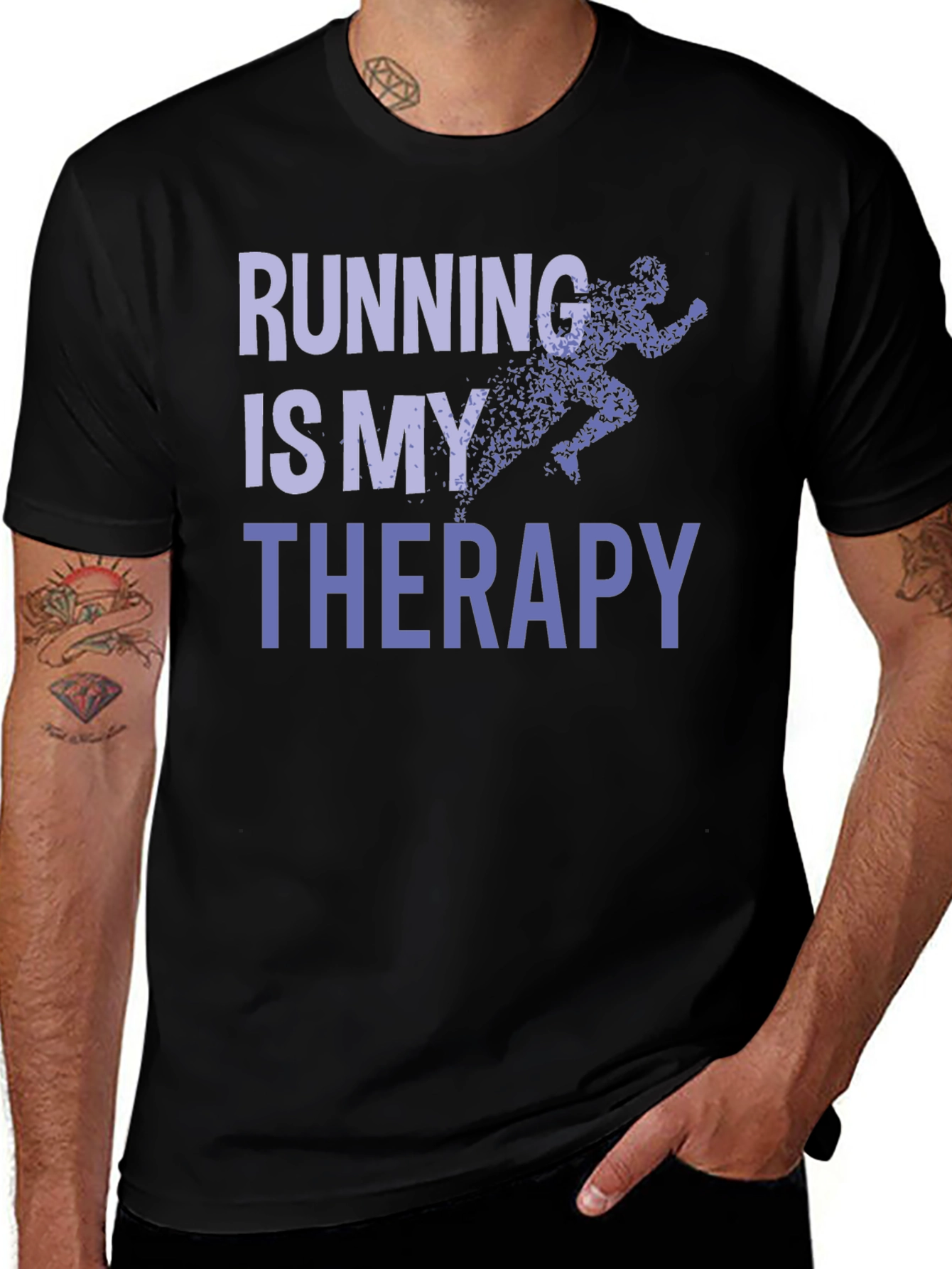 Running Is My Therapy T-Shirt
