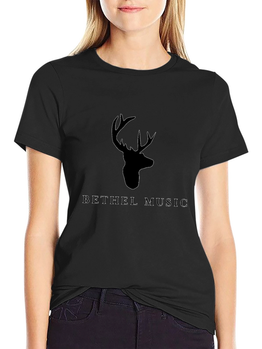 Mens Black Bethel Music Deer Graphic Tee