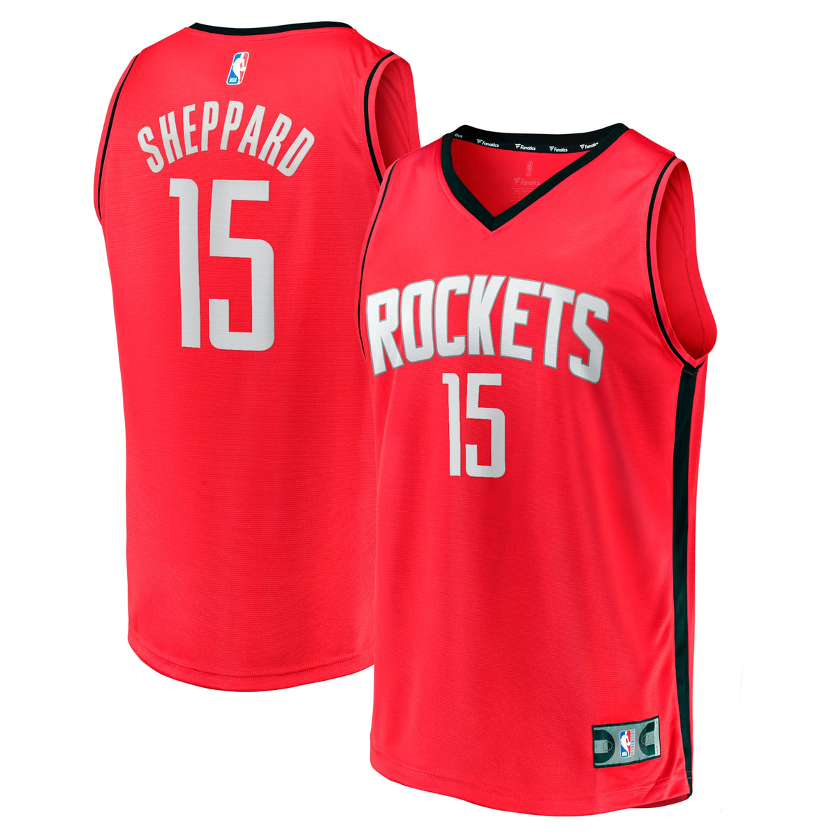 Youth Houston Rockets Reed Sheppard Fanatics Red 2024 NBA Draft Fast Break Player Jersey - Icon Edition