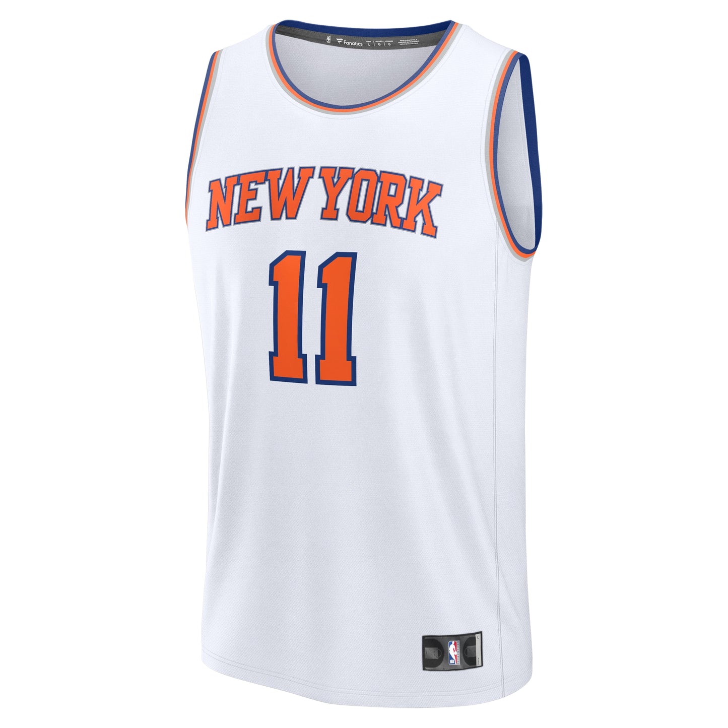 Youth New York Knicks Jalen Brunson Fanatics White Fast Break Replica Player Jersey - Association Edition