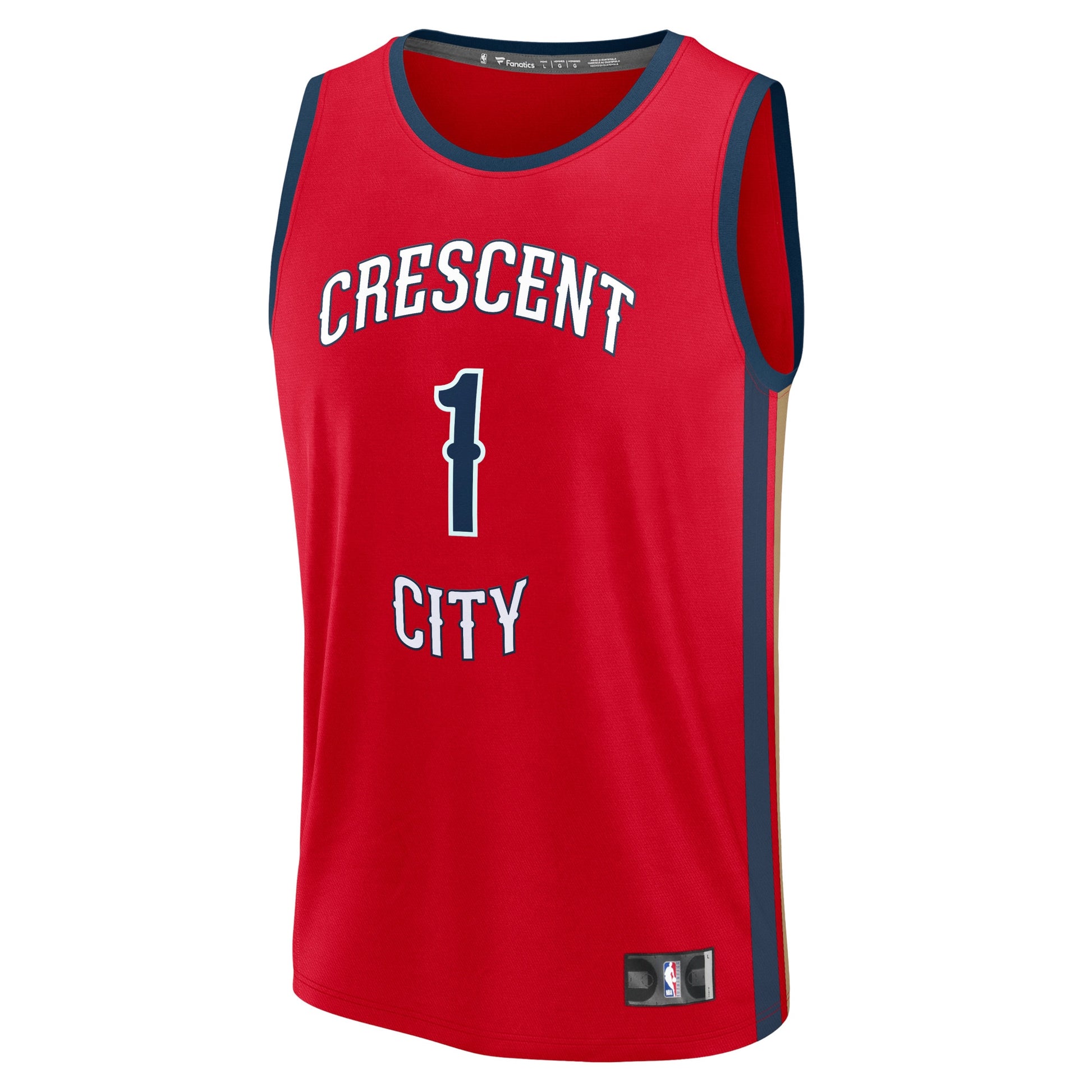 Men's New Orleans Pelicans Zion Williamson Fanatics Red Fast Break Replica Jersey - Statement Edition