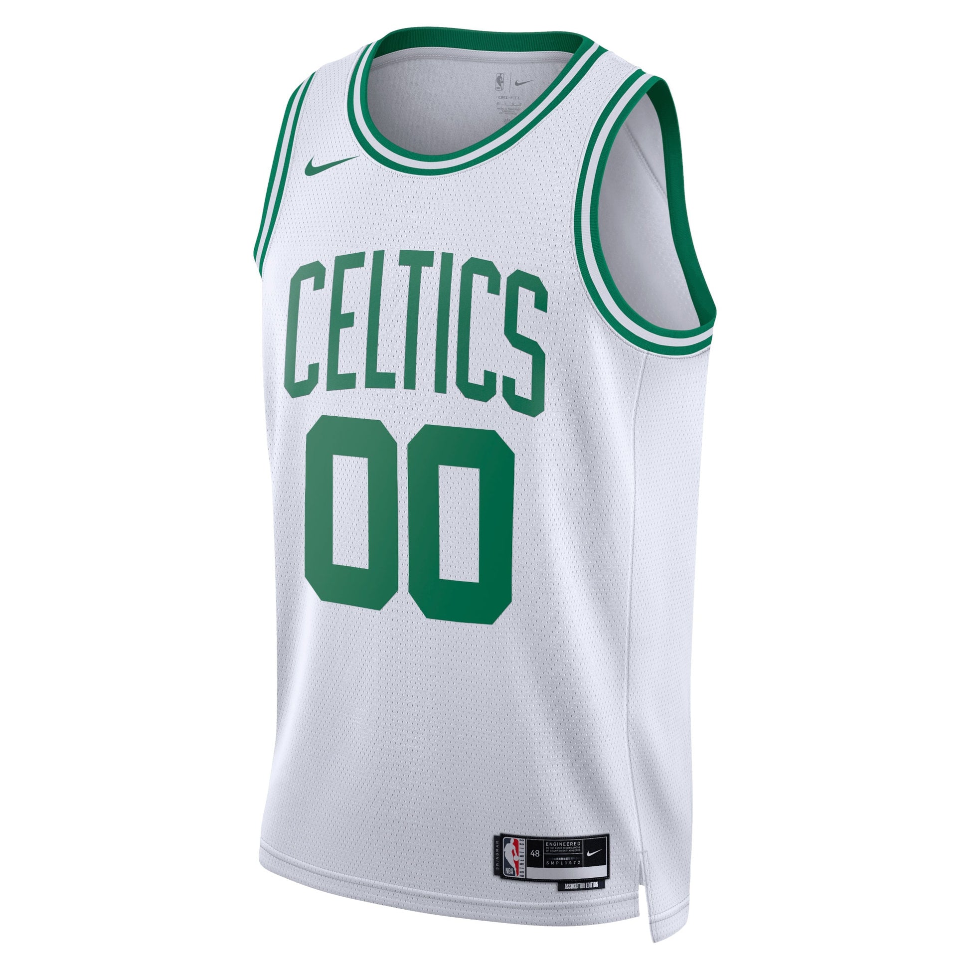 Unisex Boston Celtics Nike White Swingman Custom Jersey - Association Edition