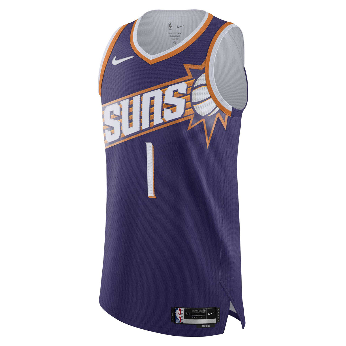 Men's Phoenix Suns Devin Booker Nike Purple Authentic Jersey - Icon Edition
