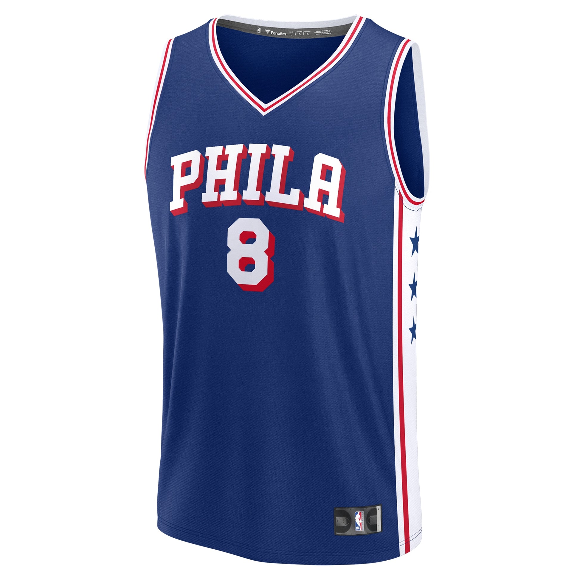 Youth Philadelphia 76ers Paul George Fanatics Royal Fast Break Replica Player Jersey - Icon Edition