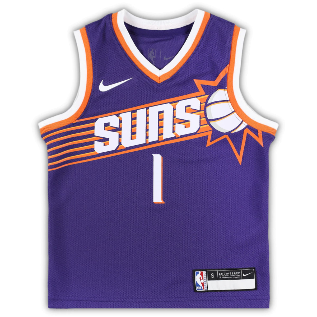 Preschool Phoenix Suns Devin Booker Nike Purple Swingman Player Jersey - Icon Edition