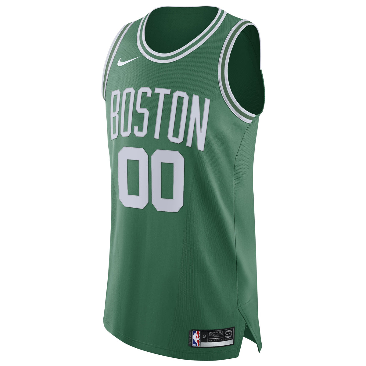 Men's Boston Celtics Nike Green 2020/21 Authentic Custom Jersey - Icon Edition