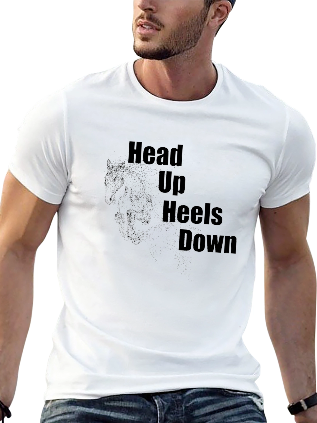 Equestrian T-Shirt - Head Up Heels Down