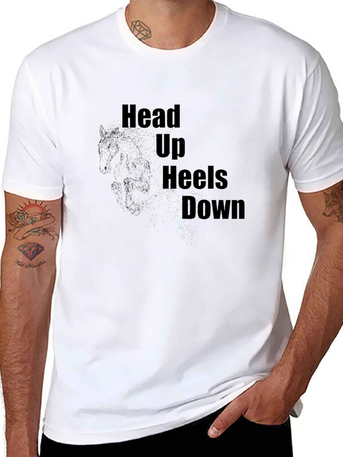Equestrian T-Shirt - Head Up Heels Down