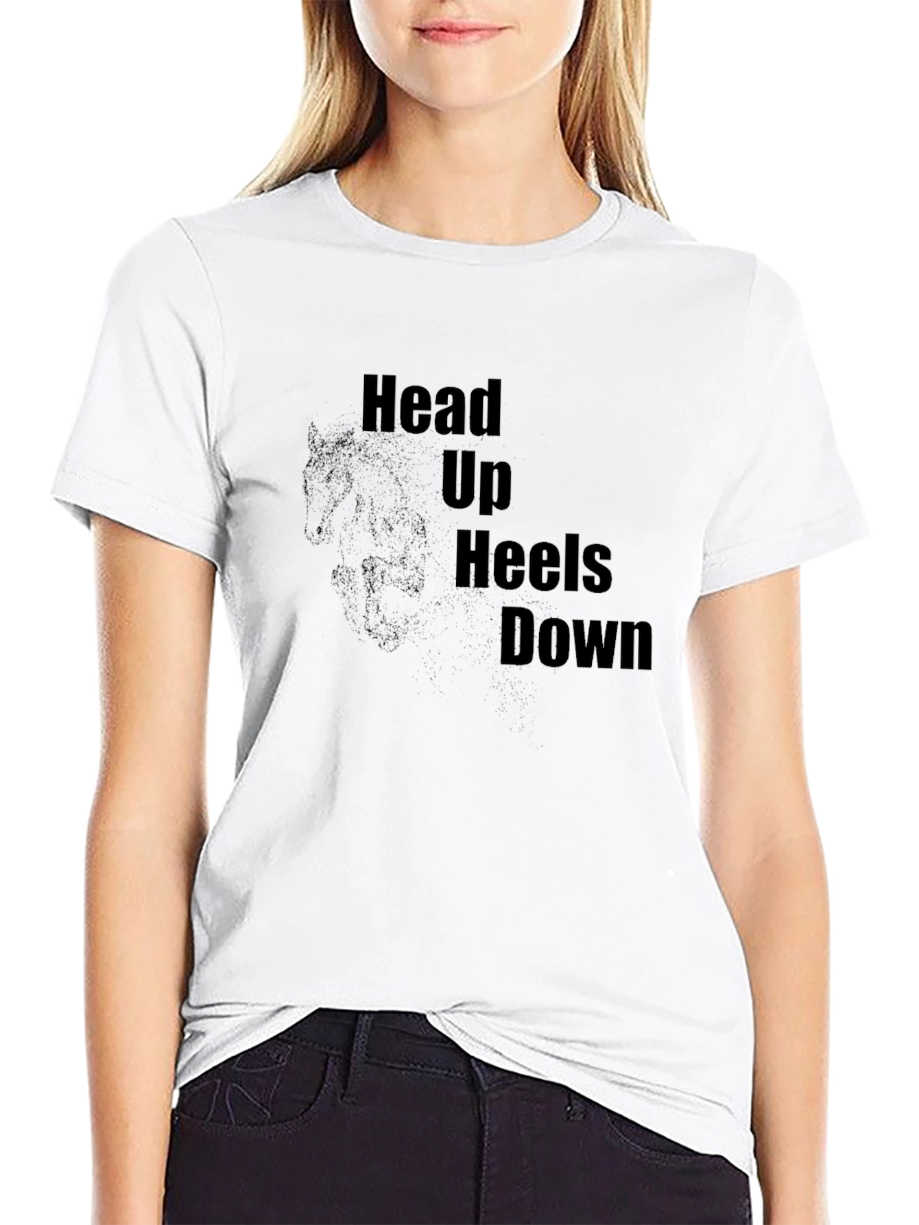Equestrian T-Shirt - Head Up Heels Down