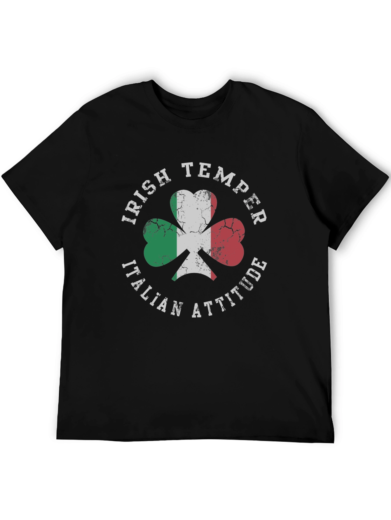 Irish Temper Italian Attitude Shamrock T-Shirt