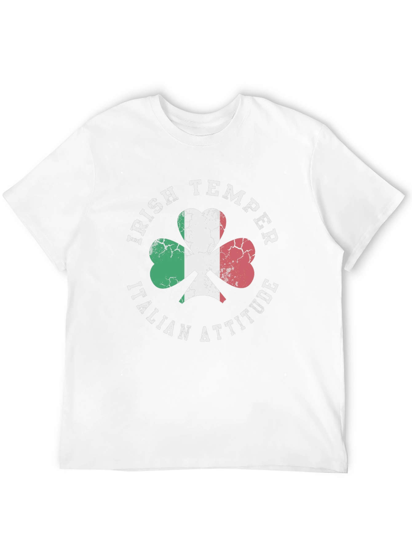 Irish Temper Italian Attitude Shamrock T-Shirt