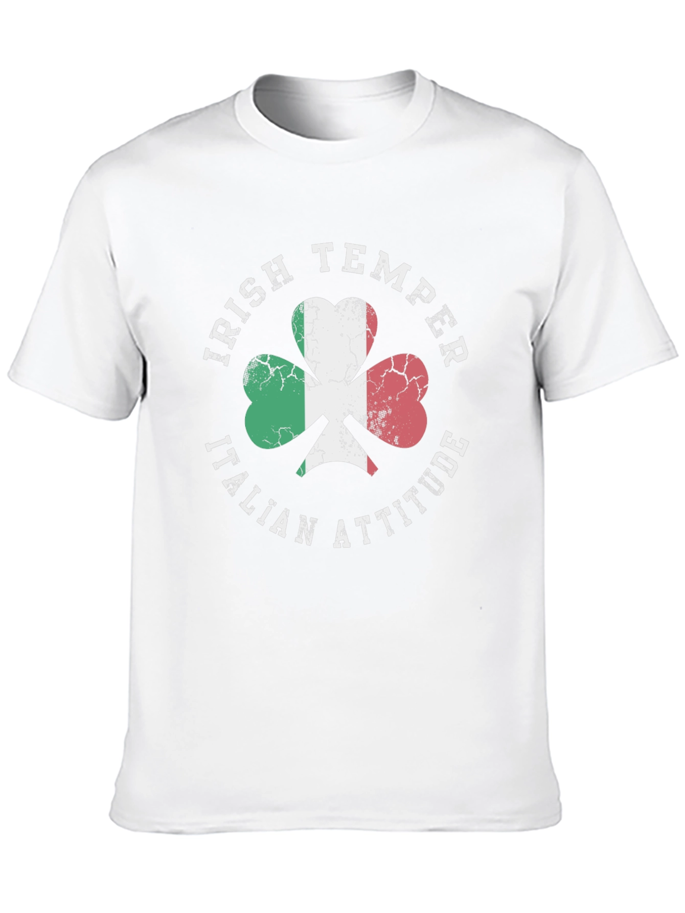 Irish Temper Italian Attitude Shamrock T-Shirt