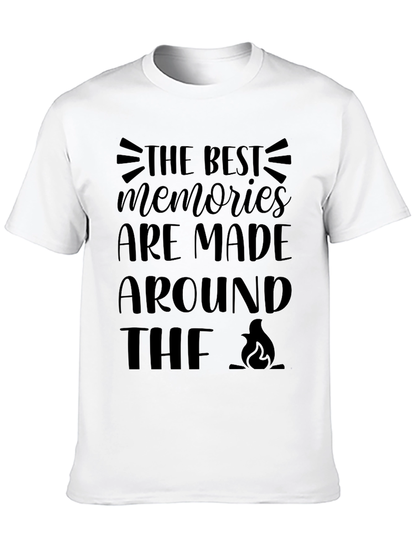 Campfire Memories Black Graphic Tee