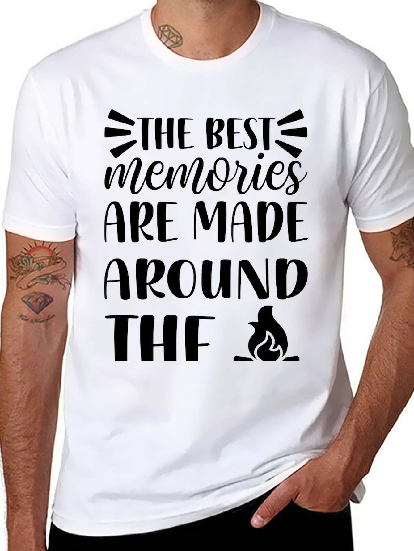 Campfire Memories Black Graphic Tee