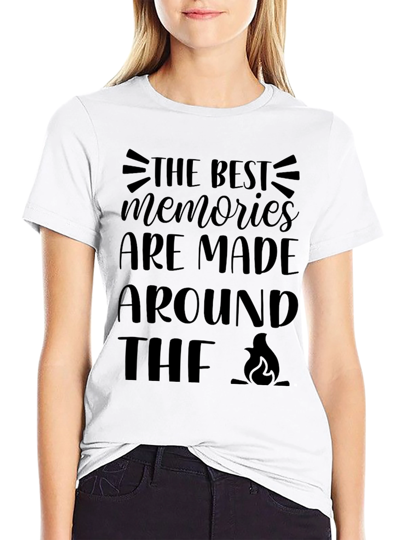 Campfire Memories Black Graphic Tee