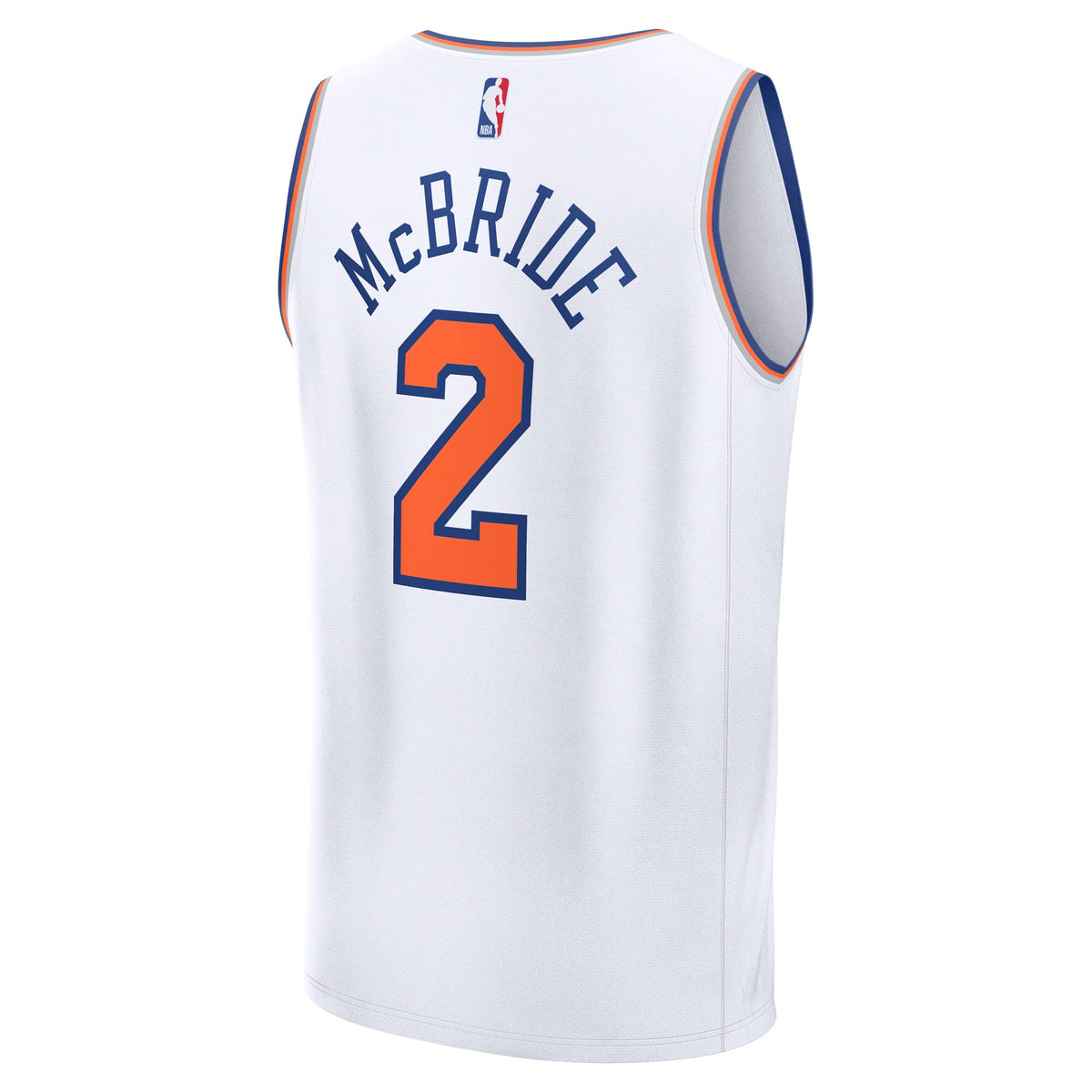 Men's New York Knicks Miles McBride Fanatics White Fast Break Replica Player Jersey - Association Edition