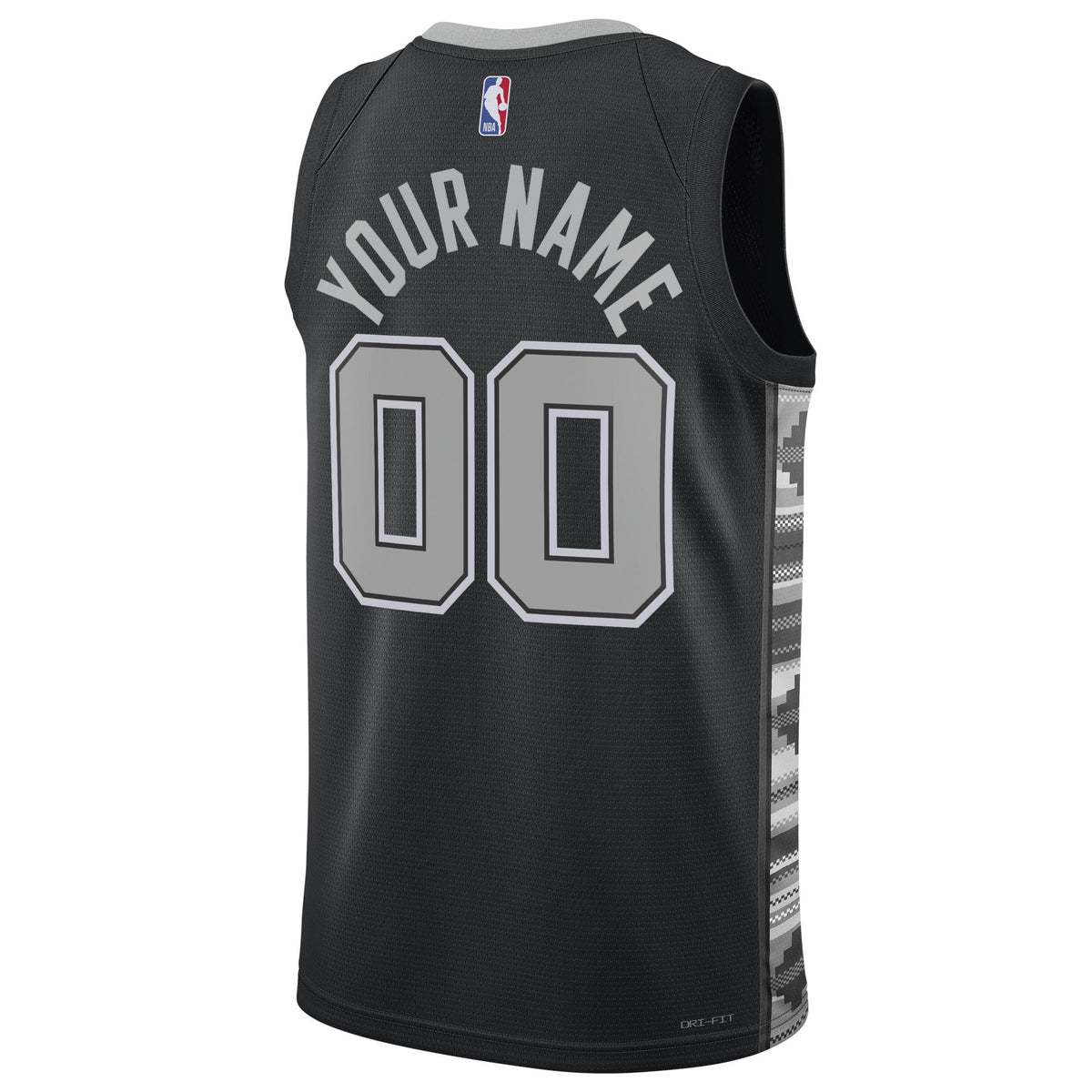 Unisex San Antonio Spurs Jordan Brand Black 2022/23 Swingman Custom Jersey - Statement Edition