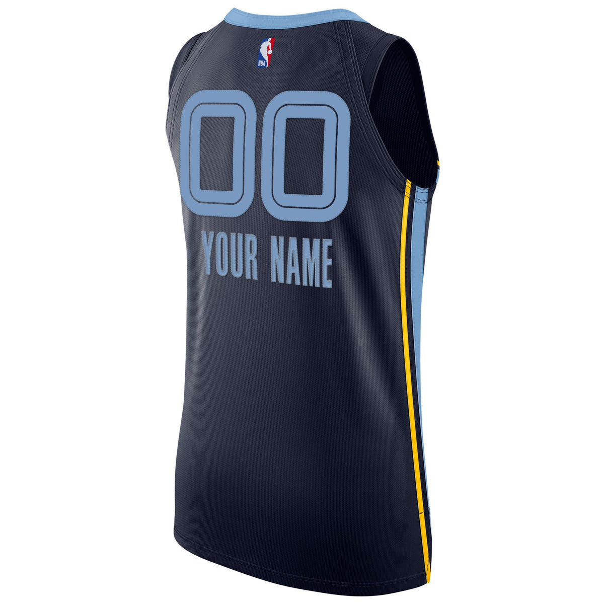 Men's Memphis Grizzlies Nike Navy 2020/21 Authentic Custom Jersey - Icon Edition