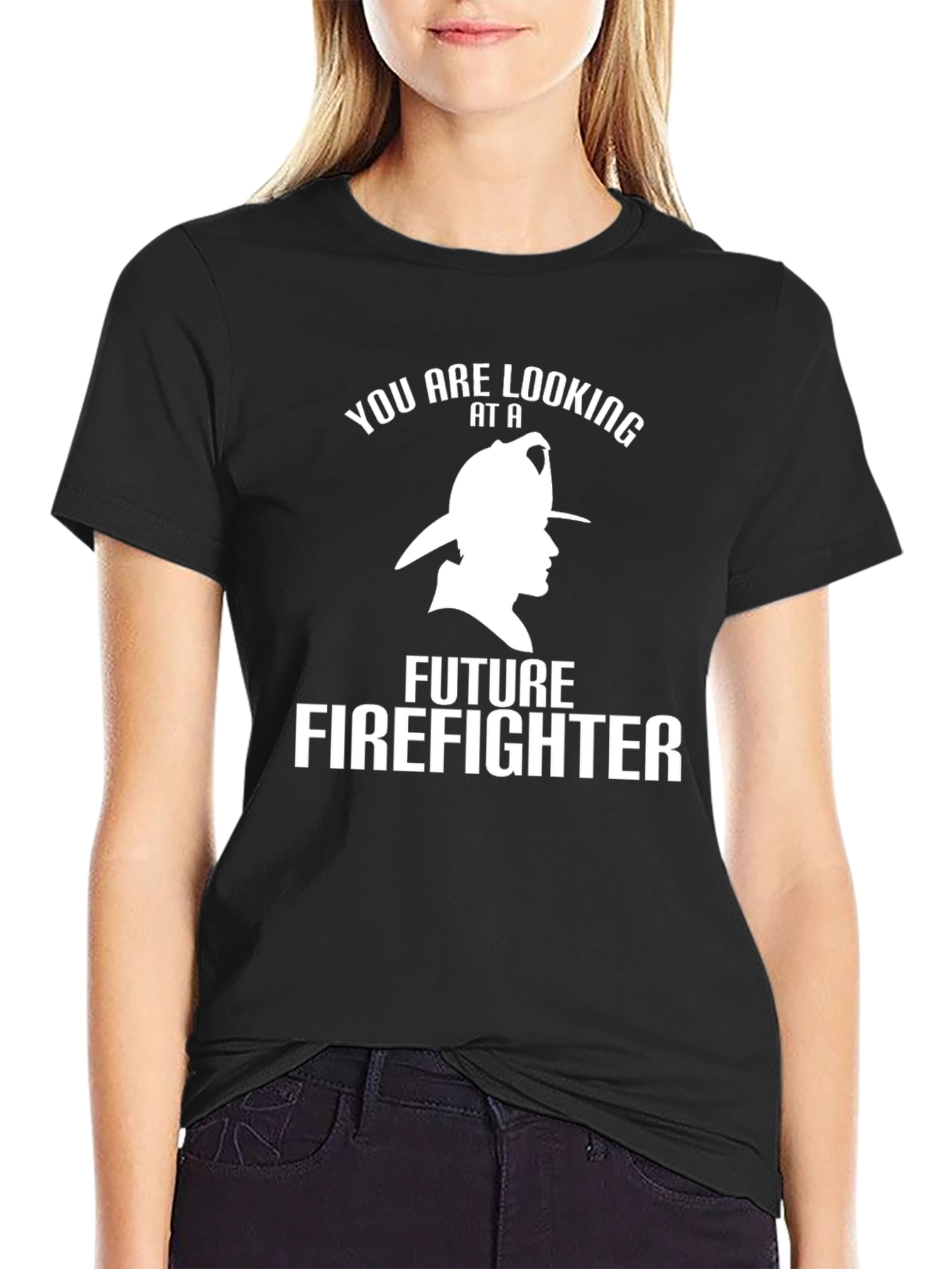 Future Firefighter T-Shirt - Black Cotton Tee