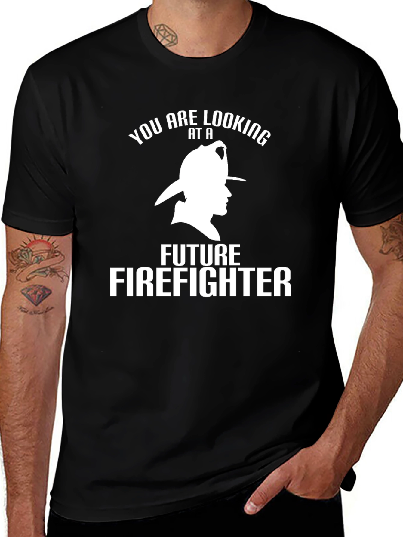 Future Firefighter T-Shirt - Black Cotton Tee