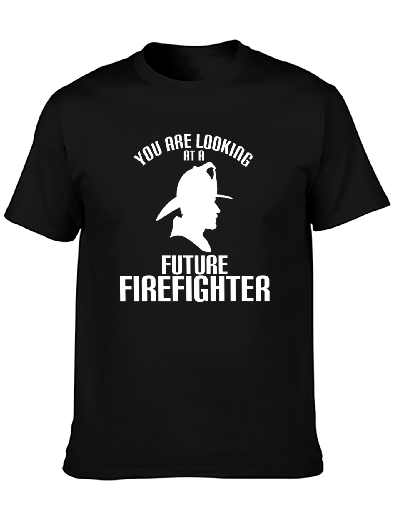 Future Firefighter T-Shirt - Black Cotton Tee