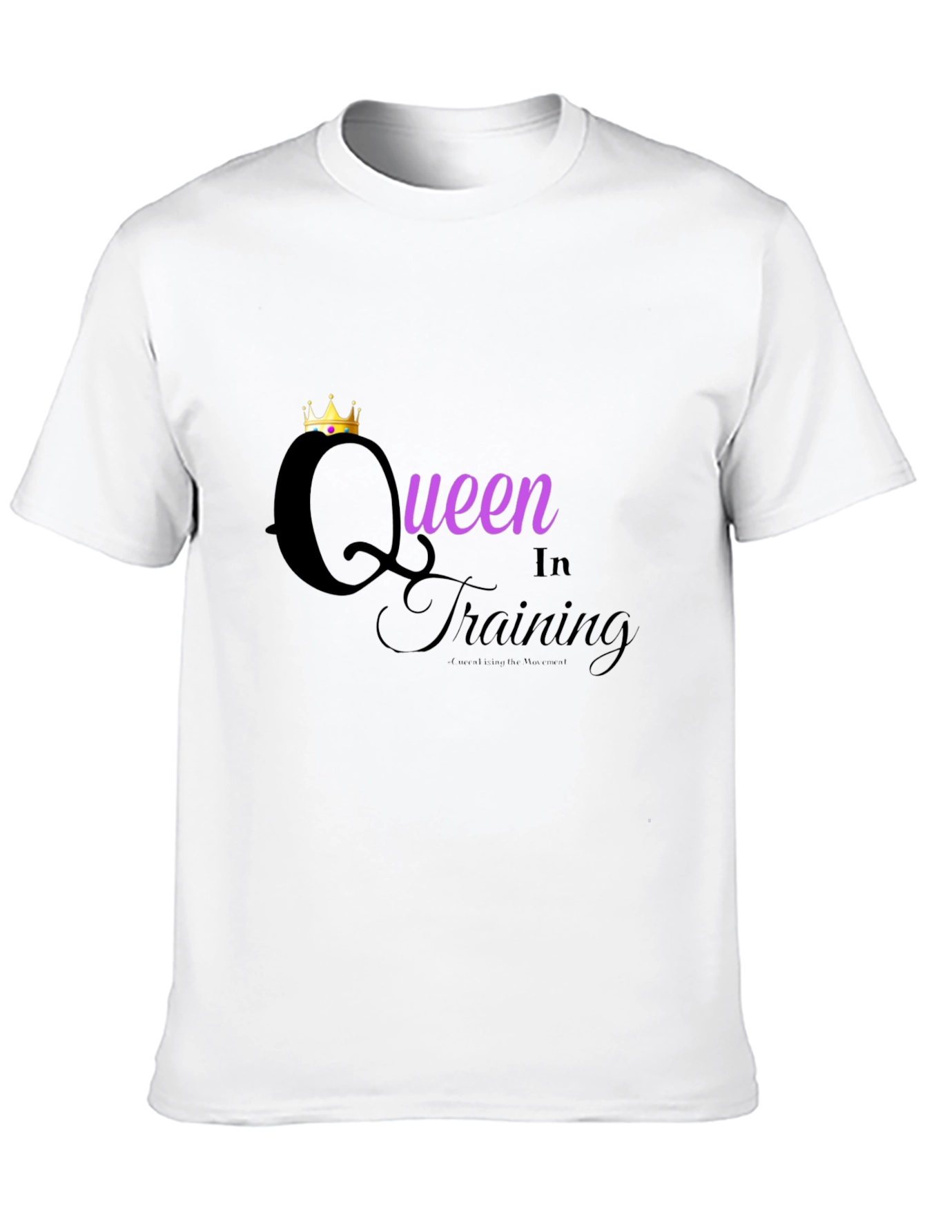 Queen in Training Graphic Tee - Black