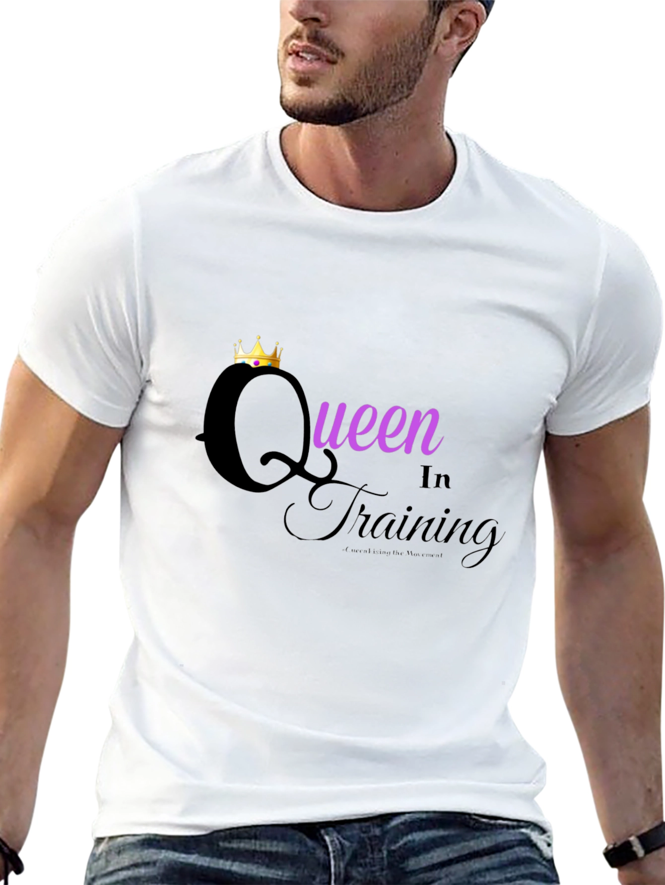 Queen in Training Graphic Tee - Black