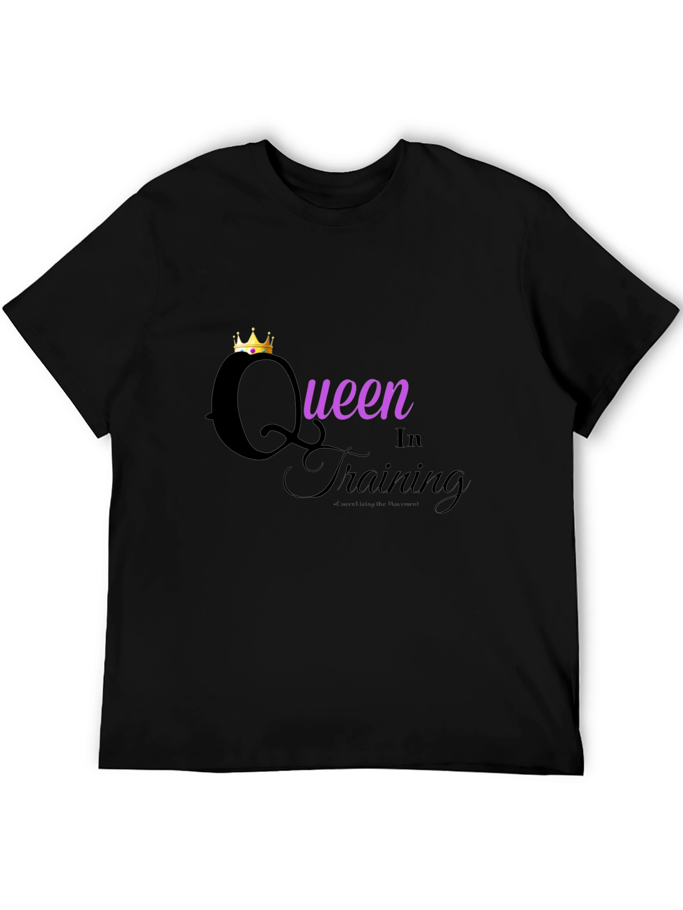 Queen in Training Graphic Tee - Black
