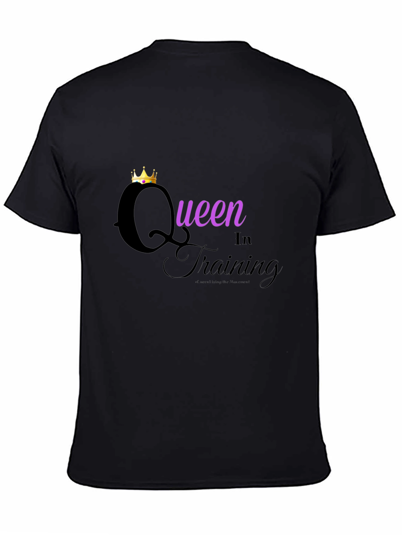 Queen in Training Graphic Tee - Black
