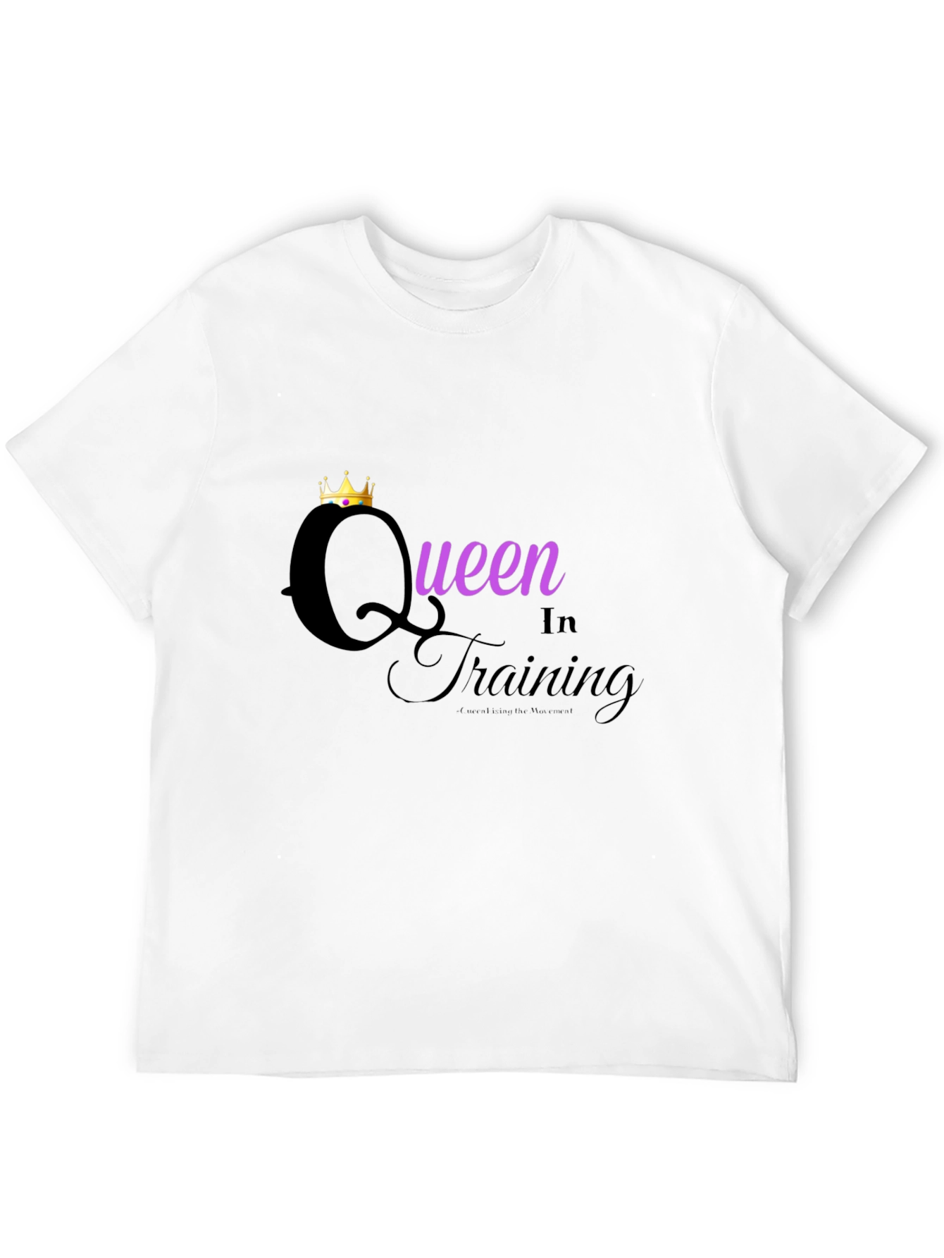 Queen in Training Graphic Tee - Black