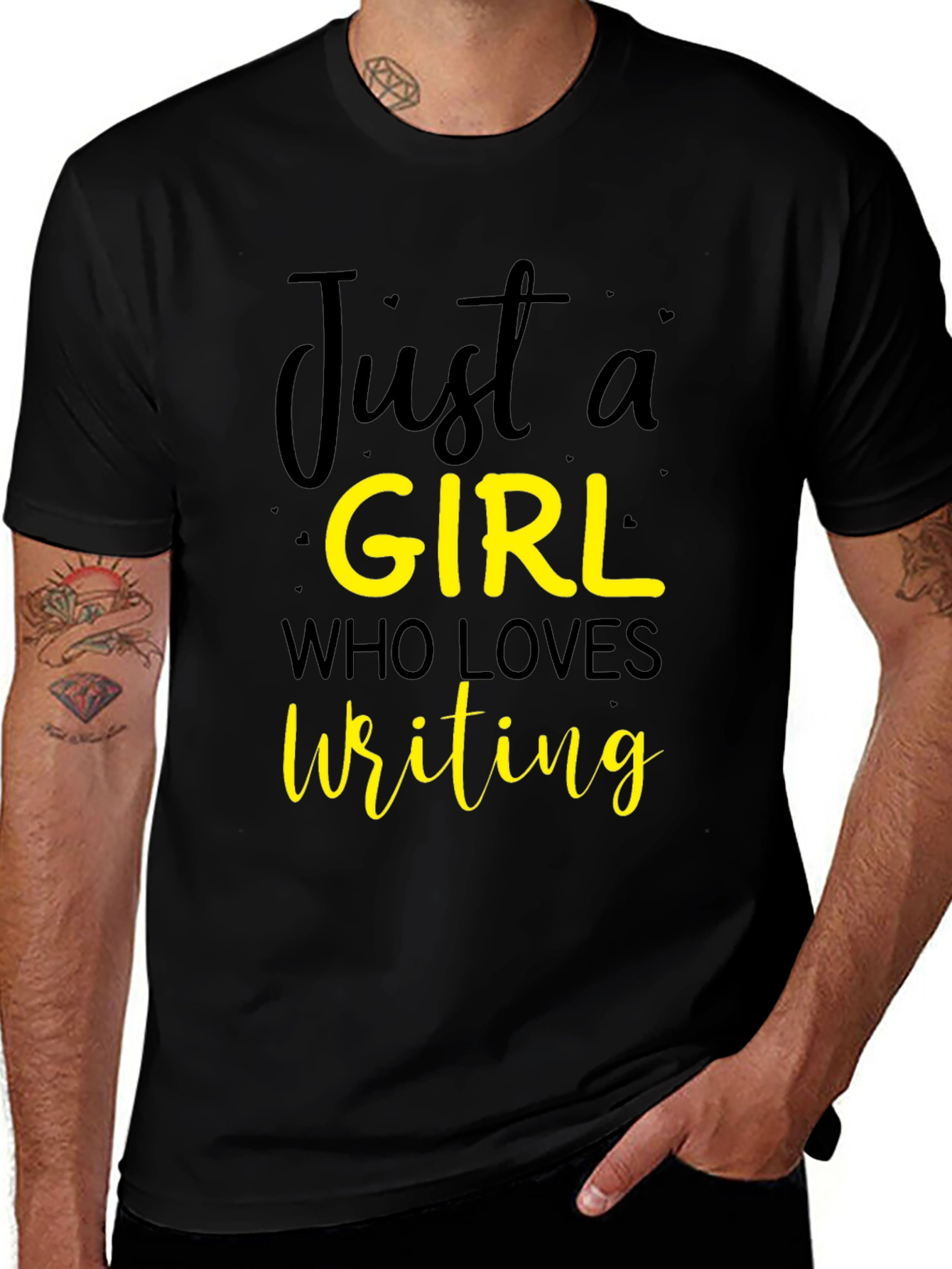 Just a Girl Who Loves Writing T-Shirt