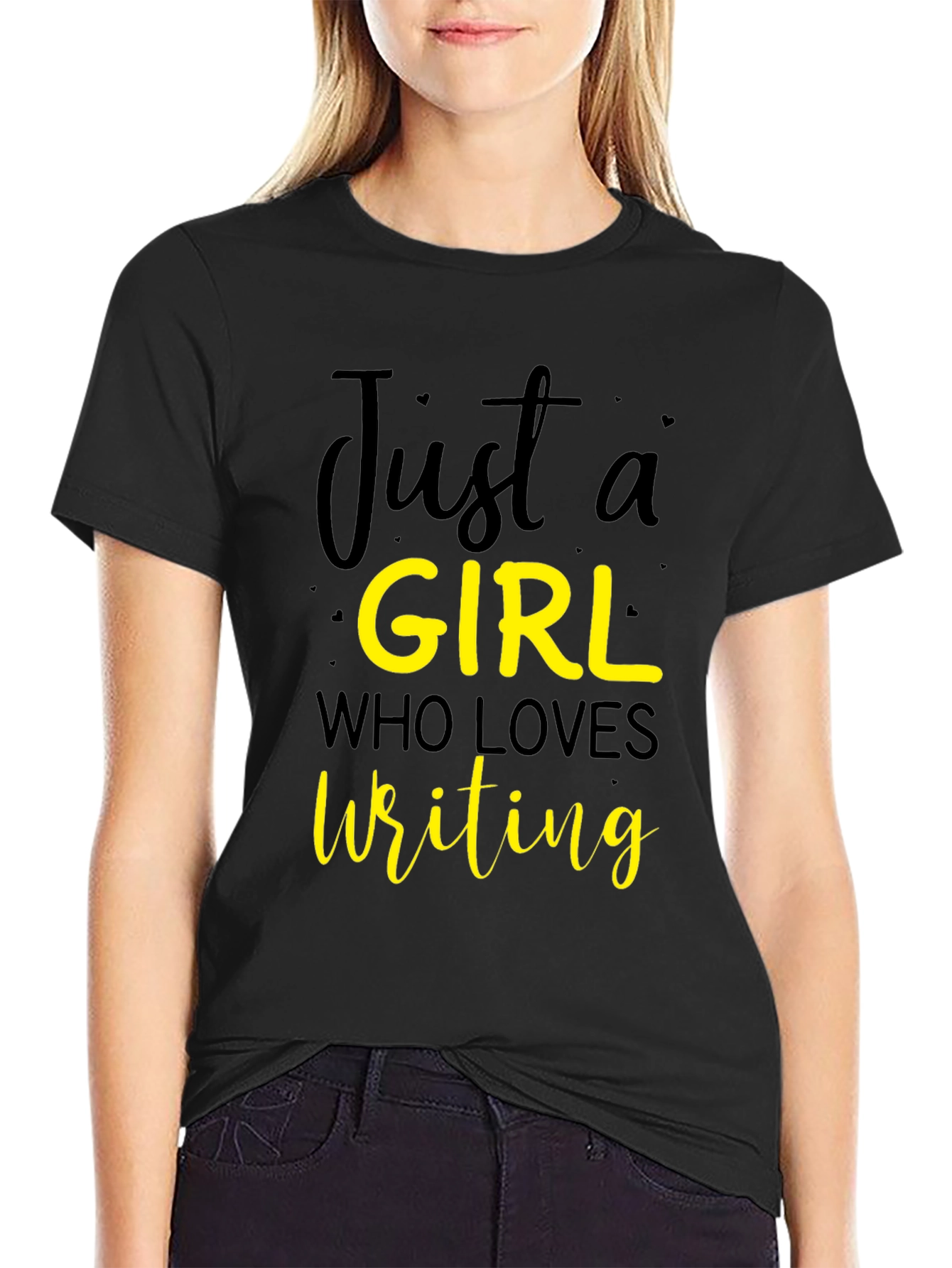 Just a Girl Who Loves Writing T-Shirt