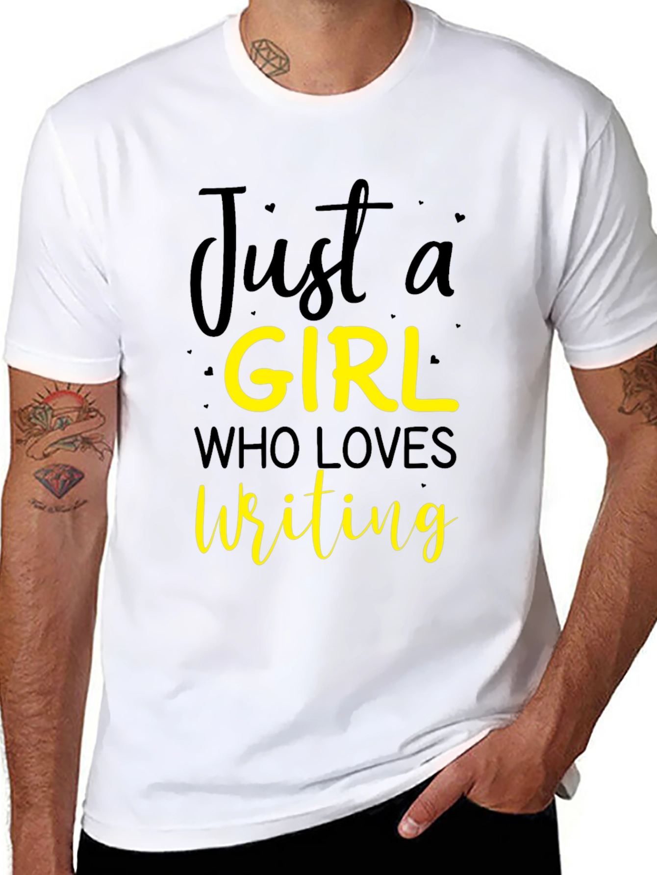 Just a Girl Who Loves Writing T-Shirt