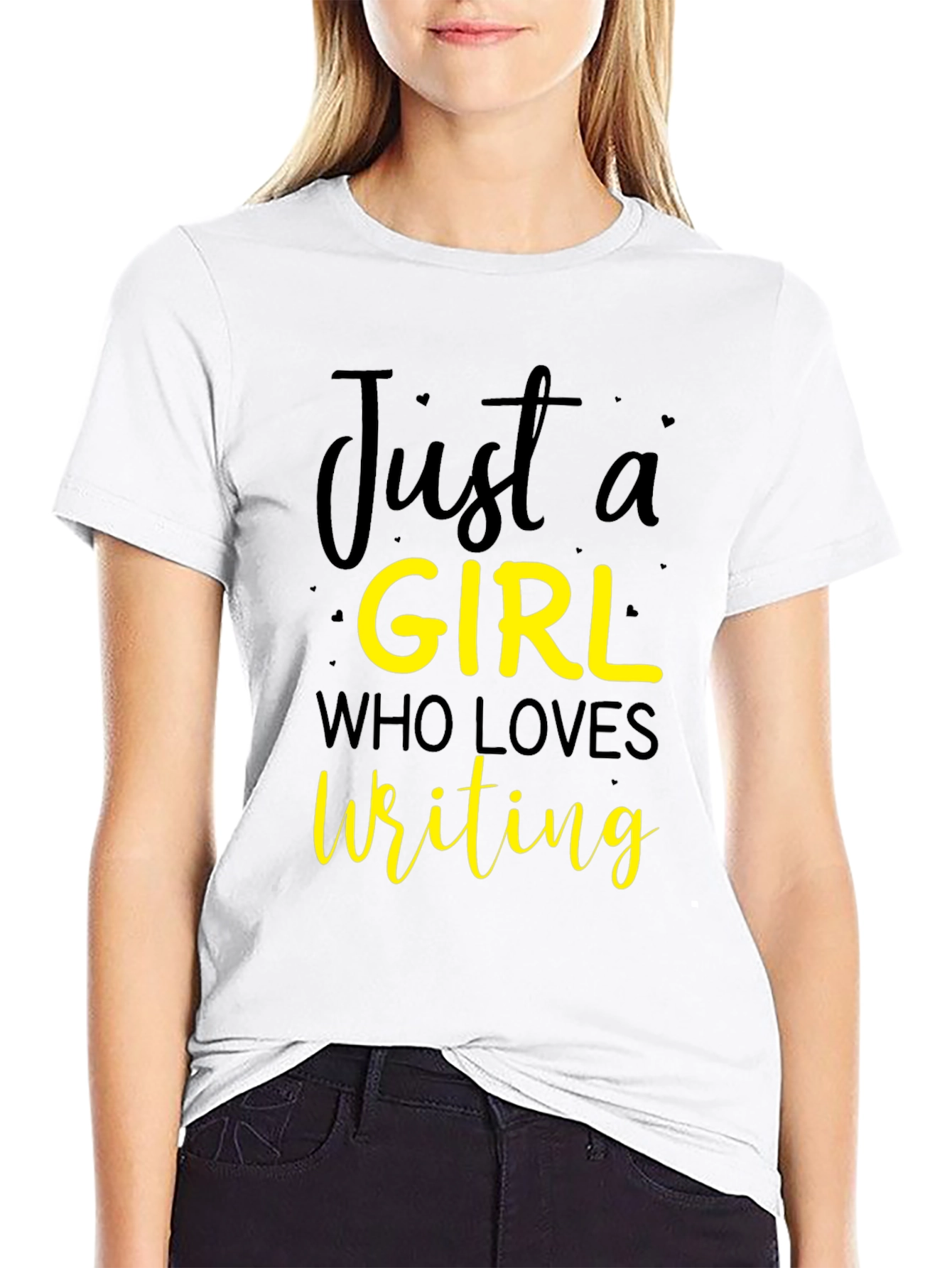 Just a Girl Who Loves Writing T-Shirt