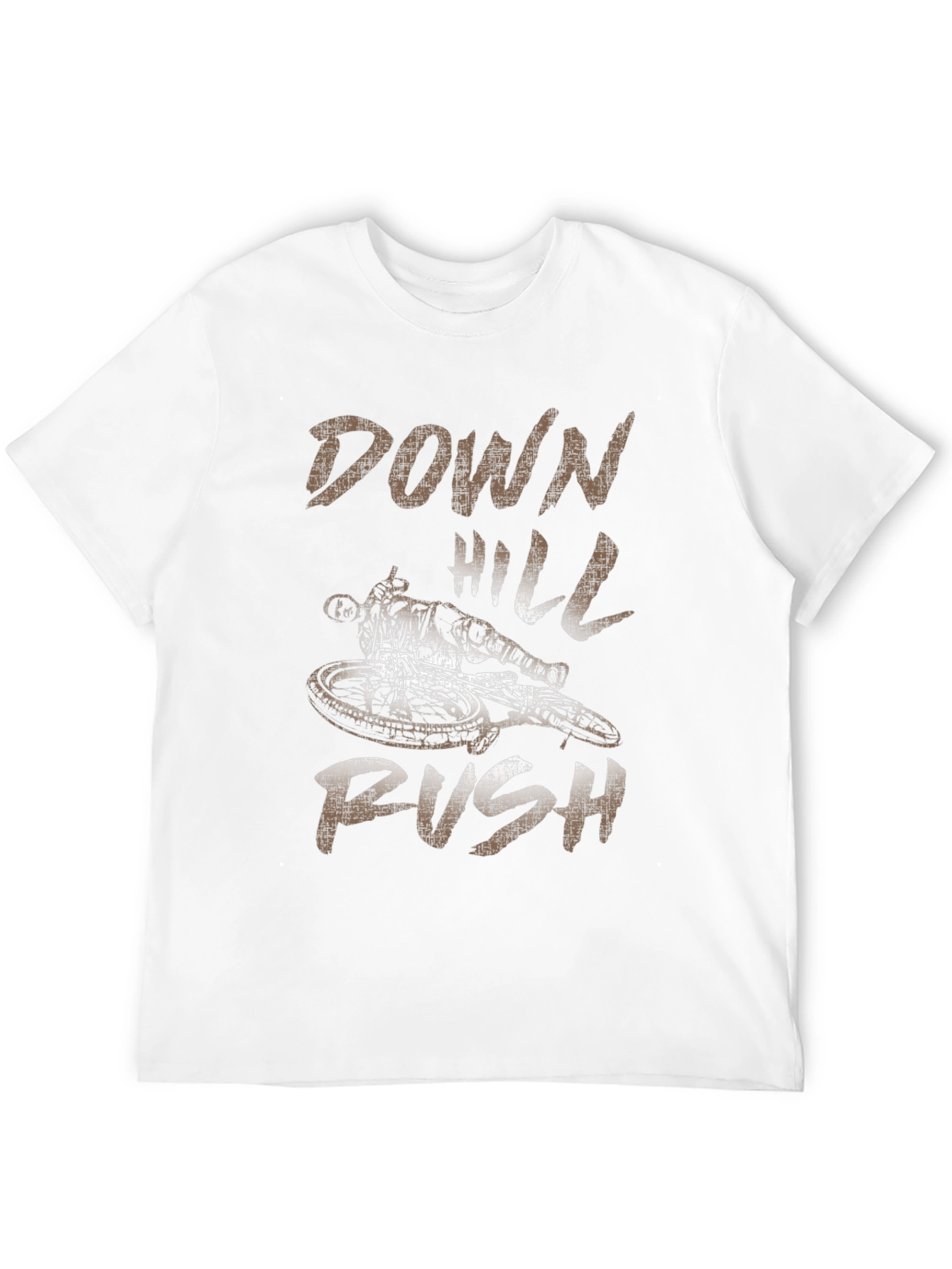 Downhill Rush Graphic T-Shirt - Black Cotton Tee